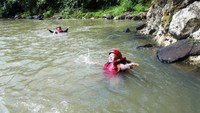 Berenang di arus sungai
