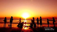 Panorama di Pantai Pangandaran