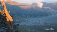 Suasana dari atas lautan pasir