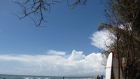 Suasana di Pantai Kuta (Fitraya/detikTravel)