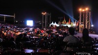 Suasana panggung Banyuwangi Jazz Beach Festival 2013