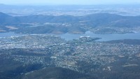 Cantiknya pemandangan kota Hobart