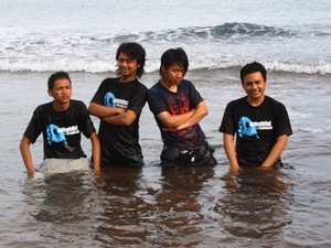 Beautiful beach at batu Karas