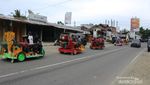 Beda! Konvoi Pakai Mesin Penggiling Padi di Aceh