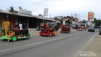 Mesin sudah dimodifikasi dan dicat warna warni