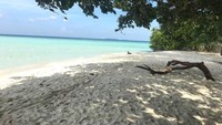 Pasir putih di Pulau Cemara Kecil