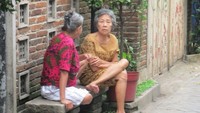 Penduduk China Benteng sedang bersantai