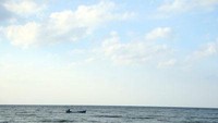 hamparan pasir putih disepanjang pantai