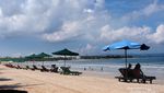 Begini Penampakan Pantai Kuta Bali di Kala Sepi