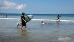 Begini Penampakan Pantai Kuta Bali di Kala Sepi