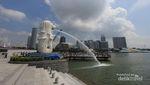 Begini Penampakan Patung Merlion dari Dekat