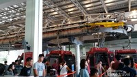 Antrian menaiki cable car Genting