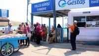 Loket tiket kapal ferry di Gelibolu
