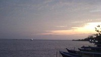 Senja di sungai di Merauke