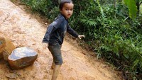 Anak-anak Baduy kuat dan mandiri