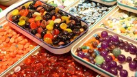 Macam-macam batu di Pasar Batu Aji (Desi Puspasari - detikTravel)
