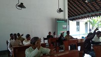 Diorama kegiatan belajar siswa STOVIA.