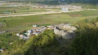 Benteng Ulupahu dilihat dari atas bukit Benteng Otanaha