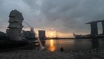 Berburu Sunrise dan Sunset Menawan di Negeri Singa