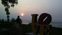 Sunset indah di bukit Love