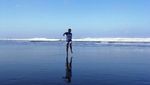 Bermain Tricking, Cara Beda Berlibur di Pantai Parangtritis