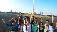 Penampilan kami pada saat pengambilan gambar di Monas