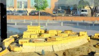 Miniatur sekitaran Kota Canakkale di masa lalu