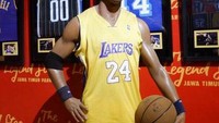 Patung lilin pemain basket terkenal asal Amerika, yaitu Kobe Bryant