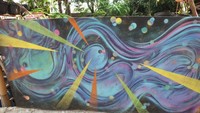 Mural hasil lukisan seniman Prancis