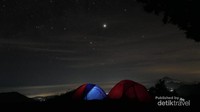 Milky way dari gunung Prau