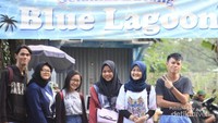Pintu masuk wisata Blue Lagoon Jogja