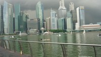 Pemandangan Singapura dari Marina Bay