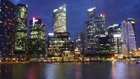 Gemerlap lampu-lampu di Singapura
