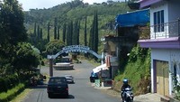 Gerbang selamat satang di kawasan Selecta, Batu
