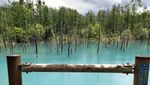 Bukan Belitung, Ini Telaga Biru di Hokkaido
