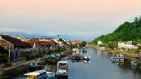 Pelabuhan Muaro di kota lama Padang