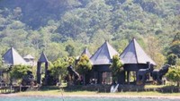 Pemandangan villa