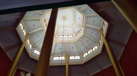 Bentuk atap Masjid Cheng Hoo yang menyerupai bangunan pagoda