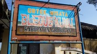 Tanda Obyek Wisata Bledug Kuwu