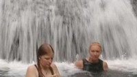 Air terjun menjadi salah satu lokasi yang dikunjungi saat kegiatan Camping