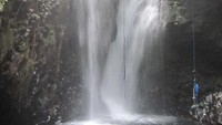 Derasnya air terjun ini menimbulkan sura gemuruh dan yang menyegarkan pikiran (kiosbukugema.wordpress.com)