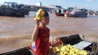 Suasana pasar apung Cai Rang di Can Tho