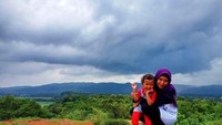 Panorama dari puncak Candi Abang