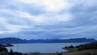 Awan kelabu menutupi sunrise