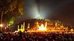 Cantiknya 1.000 Lampion Waisak di Candi Borobudur