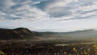 Panorama Lembang saat matahari terbit