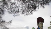 Sebuah patung di Bukit Gundaling