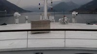 Pemandangan dari depan Kapal