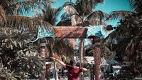 Gerbang Selamat Datang Kampung Wisata Pulau Arborek yang cantik!