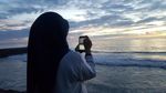 Cantiknya Senja di Pantai Padang